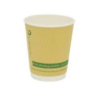 8oz Plastic Free Lining Compostable Kraft Ripple Wrap Paper ...