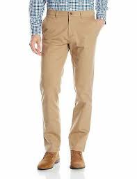 Haggar New Beige Mens Size 32x32 Stretch Chino Flat Front