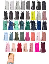 Every Color Digital File Shirt Color Chart Bella And