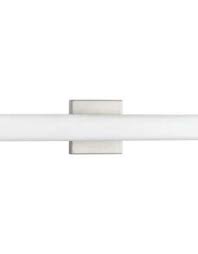 Portable and lightweight, perfect makeup lighting for your bedroom, mirror cabinets, vanity table, art display, hallway, cafe. Beam Led 35 Watt Brushed Nickel Integrated Led Vanity Light Bar Low Tide Liquidation
