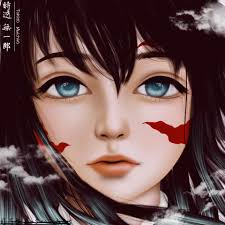 Muichiro in first design and final design