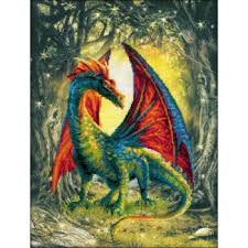 Riolis Cross Stitch Forest Dragon