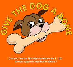 Give The Dog A Bone Hundreds Chart Game 100 Days Of
