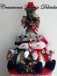 Ideas Para Decoracion Con Monos De Nieve De Fieltro 43 Jpg 736 981 Felt Christmas Decorations Handmade Christmas Decorations Christmas Crafts