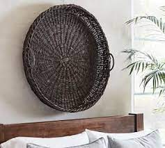 Decorative Split Wood Square Basket Wall Art Set Of 3 Basket Wall Art Baskets On Wall Oversized Canvas Wall Art