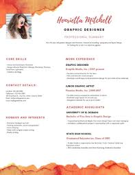 Besides graphic design skills, the resume should indicate other abilities such as creativity, customer focus, flexibility, and attention to detail. Graphic Designer Resume Examples 2019 June 2021