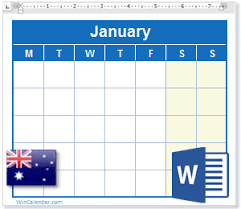 This page includes a list of calendar events for australia. 2021 Calendar With Australia Holidays Ms Word Download