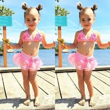 Add coordinating sunglasses, hat, or headband for a. Toddler Kids Baby Girls Tankini Bikini Swimwear Swimsuit Bathing Suit Beachwear Buy At A Low Prices On Joom E Commerce Platform