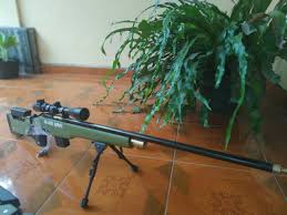 Jual senapan angin dan perlengkapan berburu: Senapan Angin Pcp Luger Black Army Popor Awp Gsa Sport Indonesia