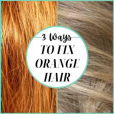 If you're looking to make a drastic color change—for example, you want to go from. Color Correction How To Fix Orange Hair Bellatory