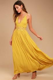 This Is Love Mustard Yellow Lace Maxi Dress Yellow Maxi Dress Cocktail Dress Yellow Nice Dresses
