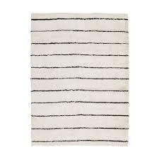 Transparent Black And White Striped Rug Natural Black Austin Shag Carpet Rugs On Carpet Shag Carpet Plush Carpet