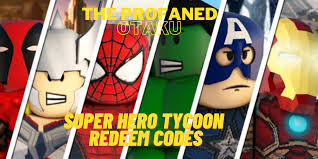 Maybe you would like to learn more about one of these? Super Hero Tycoon Redeem Codes January 2021 The Profaned Otaku