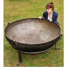 Kadai Bowls Handmade Wrought Iron Iron Fire Pit Fire Pit Backyard Large Fire Pit
