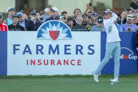 Tiger woods acknowledges the crowd after a putt on the 13th green during the first round of the 2020 farmers insurance open golf tournament at torrey pines. Golf Farmers Insurance