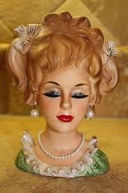 93 LADY HEAD VASES ideas