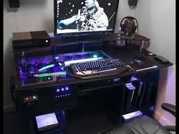 Ultimate Gaming Pc Custom Desk Build Log Diy Computer Desk Gaming Computer Desk Computer Desk Plans