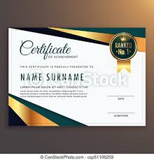 Blue falcon award certificate created with certificatefun com. Premium Modern Certificate Template Vector Design Canstock