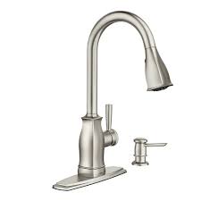 If you are using mobile phone, you could also use menu drawer from browser. Moen Hensley Single Handle Pull Down Sprayer Kitchen Faucet With Reflex And Power Clean In The Home Depot Canada
