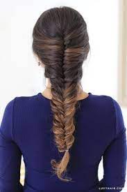 French Fishtail Braid How To French Fishtail Your Own Hair Fishtail Braid Hairstyles Fishtail French Braid Fish Tail Braid