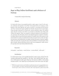 PDF) Rape as Play: Yellow Peril Panic and a Defence of Fantasy