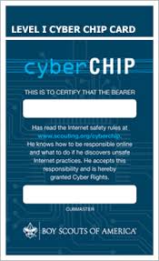 Home > about the bsa > faq > what are the scout oath and scout law? Keeping Youth Safe Online With The Cyber Chip Award Quick Quiz According To A 2010 Study How Many Hours Per Day Does The Typical American Child Spend Using Some Sort Of Electronic Device Such As A Cell Phone Television Or Computer The Answer