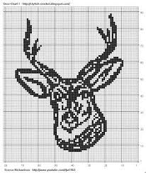 Free Filet Crochet Charts And Patterns Filet Crochet Deer
