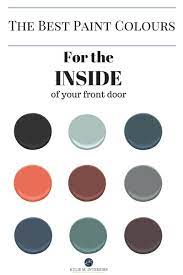 The Best Benjamin Moore Paint Colours For The Inside Of The Front Door By Kylie M Interiors Jp Interior Door Colors Front Door Paint Colors Painted Front Doors
