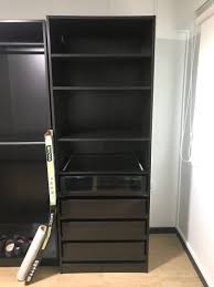 So before customizations, that would look something like this…. Ikea Pax Wardrobe W Drawers Shelves Furniture Home Living Furniture Shelves Cabinets Racks On Carousell