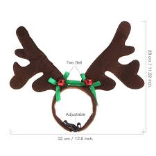 Christmas car reindeer costume antler truck suv decorating kit red nose: Kudes Dog Christmas Reindeer Antlers Headband Classic Elk Hat Headwear Pet Costumes Accessories Hats Pet Supplies Rayvoltbike Com
