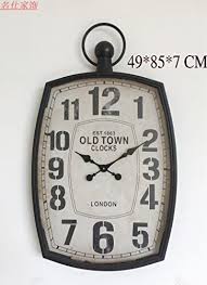 Maybe you would like to learn more about one of these? Chlwwminimalist Western Style Village Arabic Numerals Retro Do The Old Lifting Eyebolts Decorated Wall Clock Buy Online In Angola At Angola Desertcart Com Productid 48657660