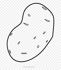Do you want an extremely simple coloring? Potato Coloring Page Potato Drawing Png Clipart 5206924 Pinclipart