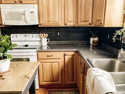 matte black painted subway tile
