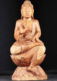 Check spelling or type a new query. Sold Large Wooden Teaching Buddha Statue 60 86bw100 Hindu Gods Buddha Statues