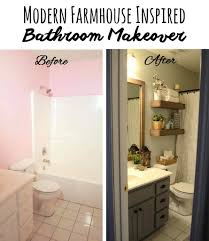 Choose A Theme To Add Character Bathroom Makeovers On A Budget Small Bathroom Makeover Cheap Bathroom Makeover