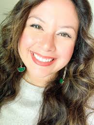 Emerald Half Moon Druzy Statement Earrings