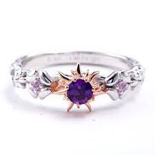 Rapunzel Natural Amethyst And Pink Sapphire Fairy Tale Etsy In 2021 Promise Ring Wedding Ring Disney Engagement Rings Engagement Ring White Gold