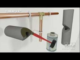 Rubber is good for cold pipes, but is a more expensive insulation. How To Install Climaflex Pipe Insulation Youtube