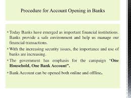 Some of the prime examples are; Topics Covered Procedures Of Opening Bank Account Ppt Download