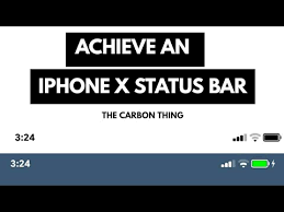 Iphone X Status Bar Icons On Any Android Device The Carbon Thing Youtube