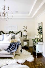 Simply Christmas Home Tour Winter Wonderland Bedroom Bedroom Decor Inspiration Christmas Decorations Bedroom Mid Century Bedroom Decor