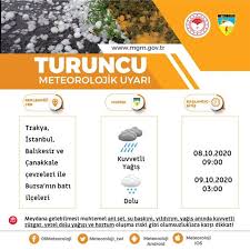 İstanbul'da yarın gök gürültüsü, yıldırım ve dolu yağışı bekleniyor. Meteoroloji Den Istanbul Icin Dolu Uyarisi Kuvvetli Olmasi Bekleniyor