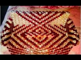 ورشة عمل علبة مناديل خرز على شكل كنبه المقطع الكامل وسريع hand made youtube purple