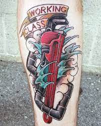 See more ideas about tattoos, body art tattoos, cool tattoos. 30 Plumbing Tattoos For Men Plumber Design Ideas