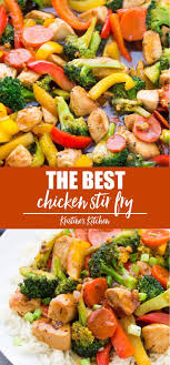 The Best Chicken Stir Fry With Chicken Vegetables And A Delicious Stir Fry Sauce T In 2020 Stir Fry Recipes Healthy Veggie Stir Fry Recipes Stir Fry Recipes Chicken