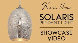 Kira Home Solaris 10 Modern Pendant Light Brushed Nickel Showcase Video Youtube