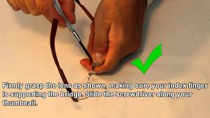 Your sunglasses and any old clear nail polish. Adjusting Screws On Eyewear Frame Do Don T Get Your Glasses Back In Tip Top Shape Youtube