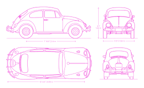 Volkswagen Beetle Type 1 Dimensions Drawings Dimensions