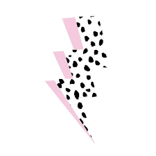 Light Pink Speckled Lightning Bolt Sticker By Pink Cactus Sc Redbubble Preppy Wall Collage Preppy Aesthetic Wallpaper Pretty Wallpaper Iphone