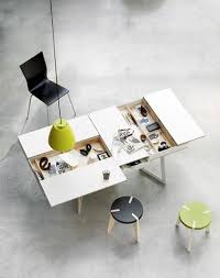 Dual Purpose Furniture Such As This Desk With Sliding Compartments Is Handy In Small Spaces Desks And Hutches By Bolia Desk Design House Design Furniture